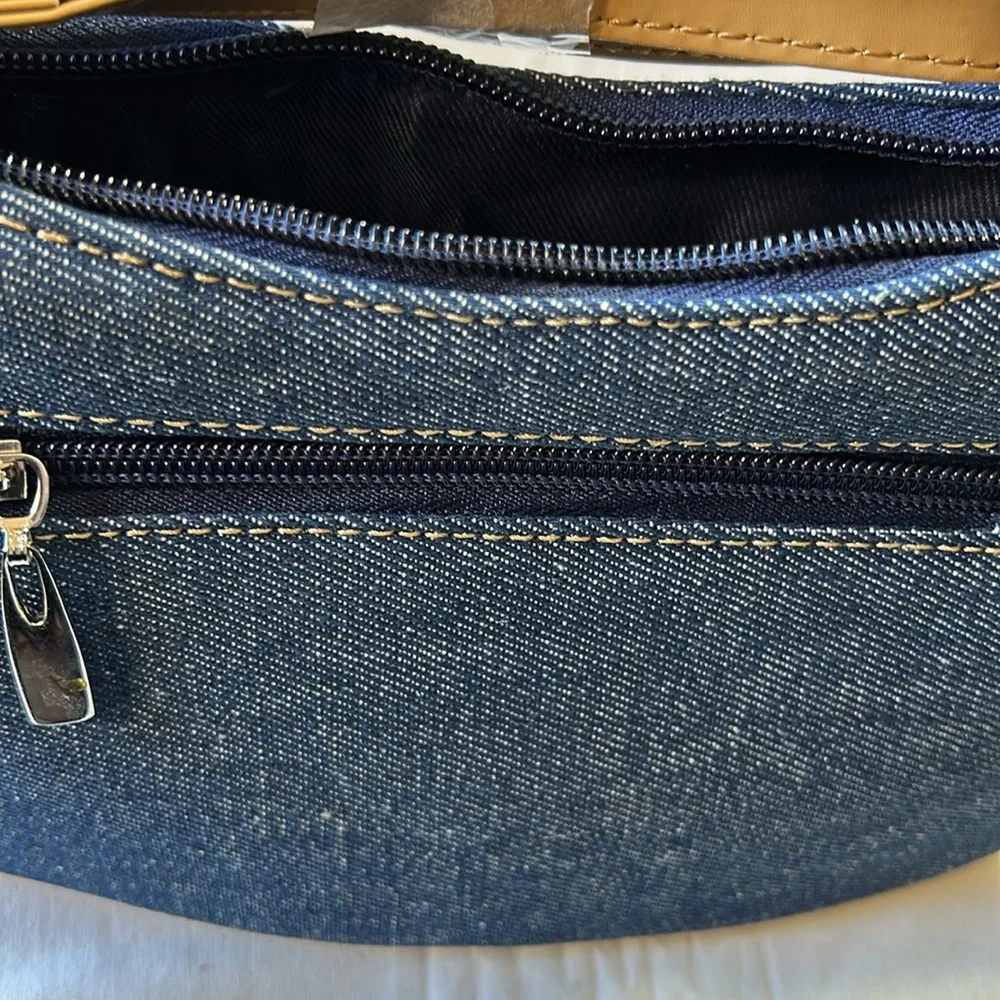 Embroidery Denim Novelty Bag  NWT